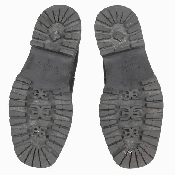 Sam Edelman Black Leather Laguna Weatherproof Lug Boots Sz 7M / EU 37 - Picture 7 of 12